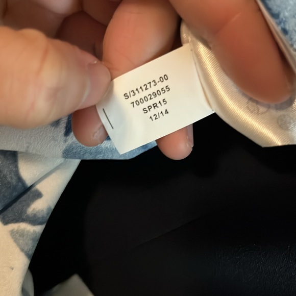 NWT Banana Republic Cap Sleeve Blue White Floral Work Sheath Mini Dress 0 - Picture 11 of 13